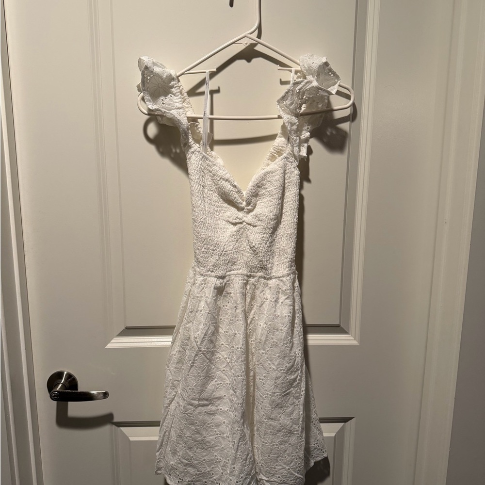 Elegant White Flirty Dress